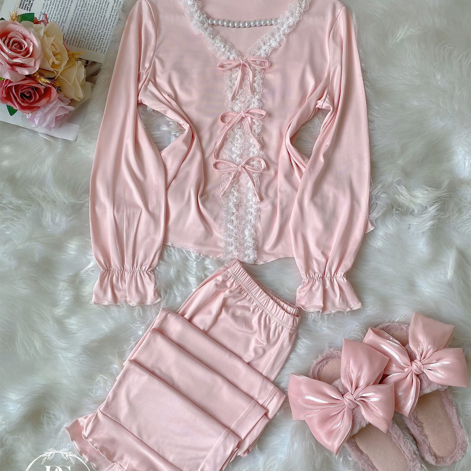 Pink Three Bow