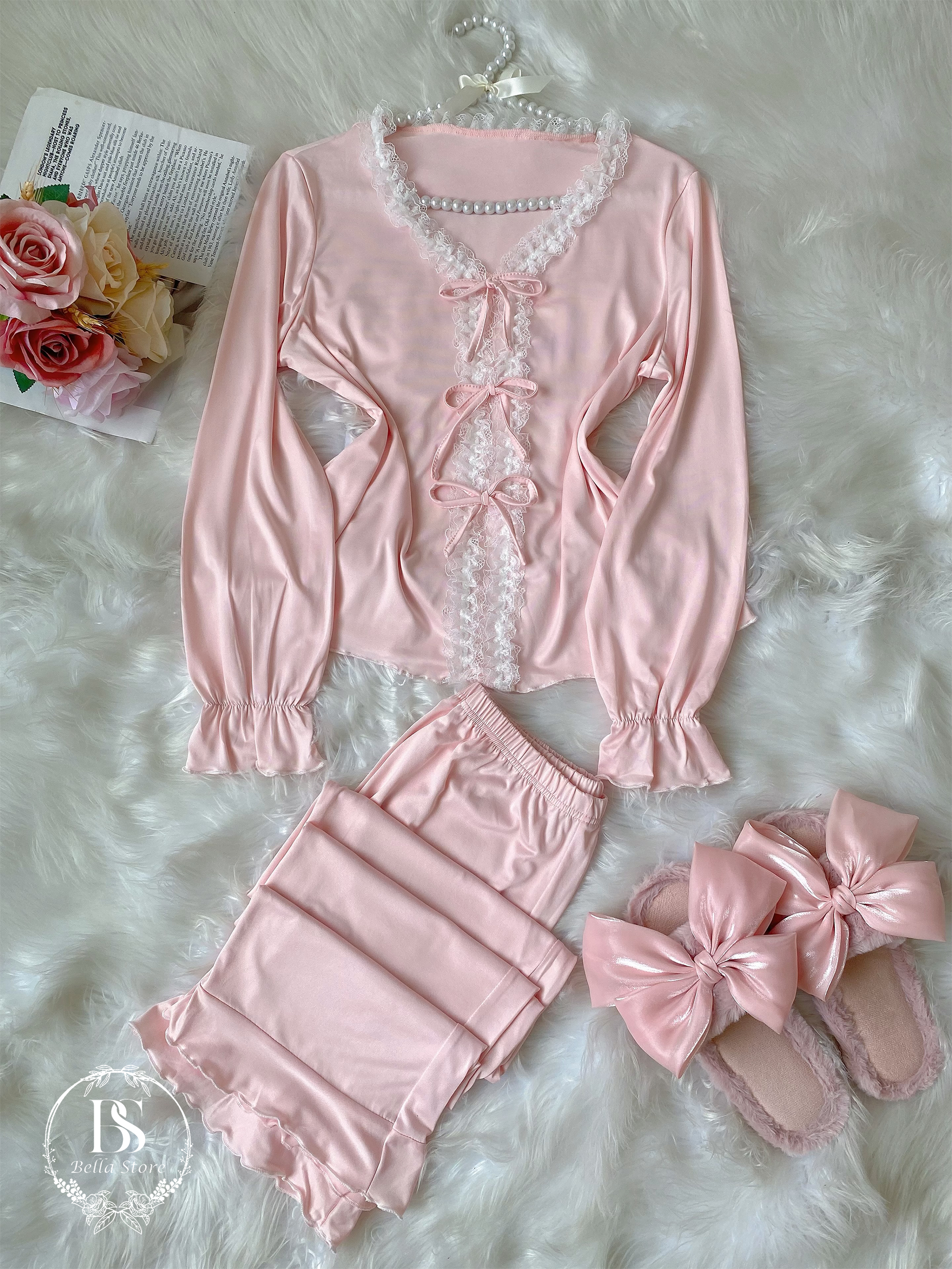 Pink Three Bow