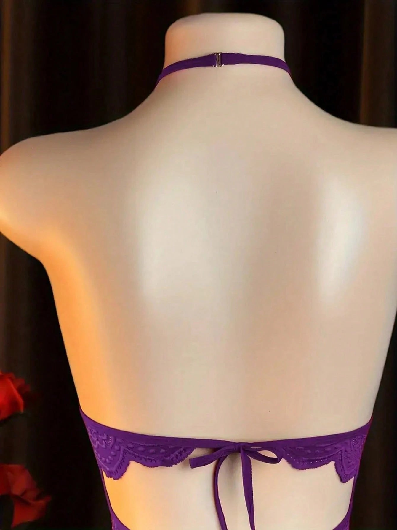 Sexy Lingerie Set - Women's Off-Shoulder Sexy Sleepwear, Hollow-Out Uniform Sexy Underwear