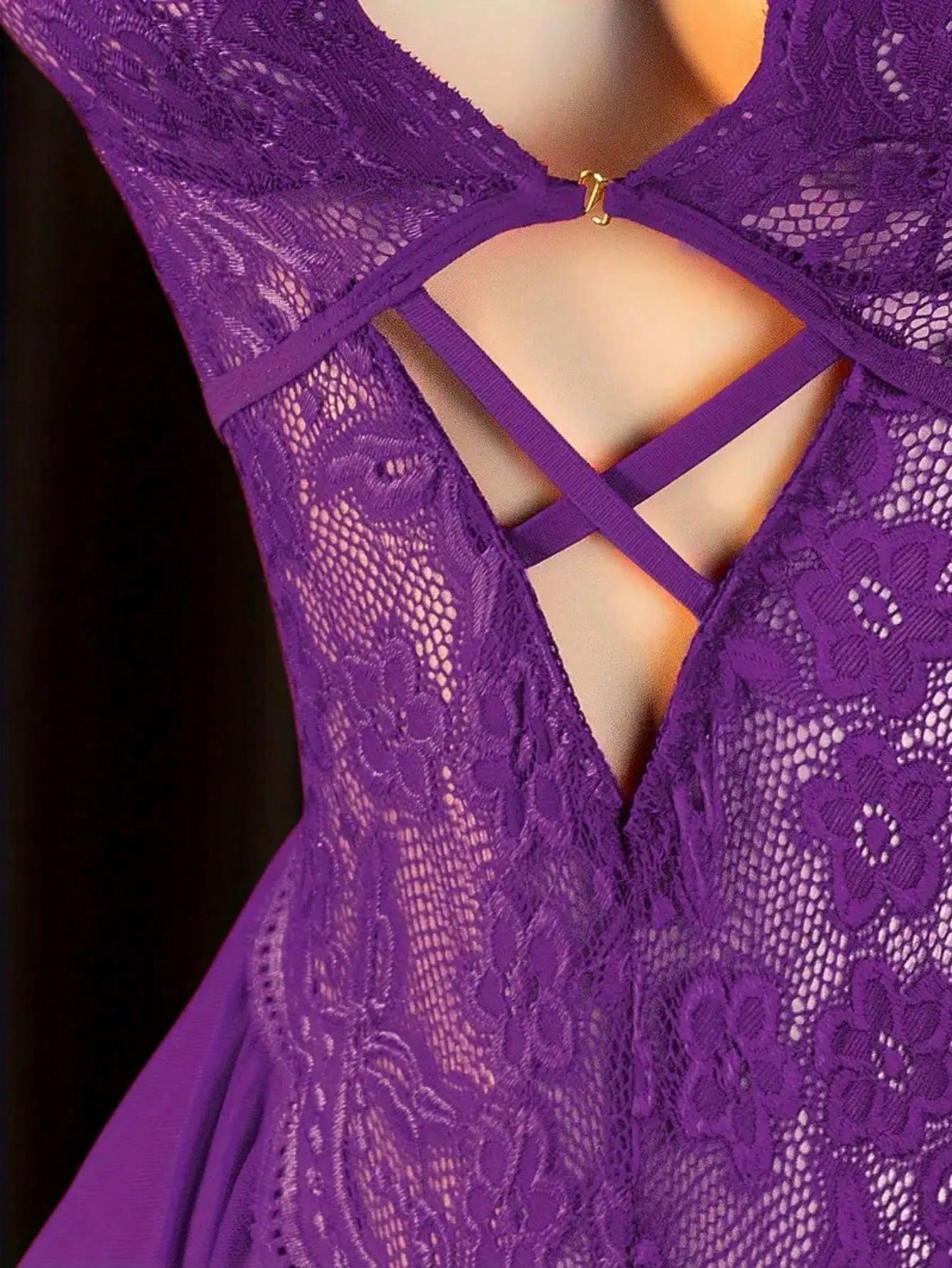 Sexy Lingerie Set - Women's Off-Shoulder Sexy Sleepwear, Hollow-Out Uniform Sexy Underwear