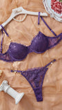 2pcs/Set Solid Color Sexy Lace Wireless Bra Set For Women - Bella Store