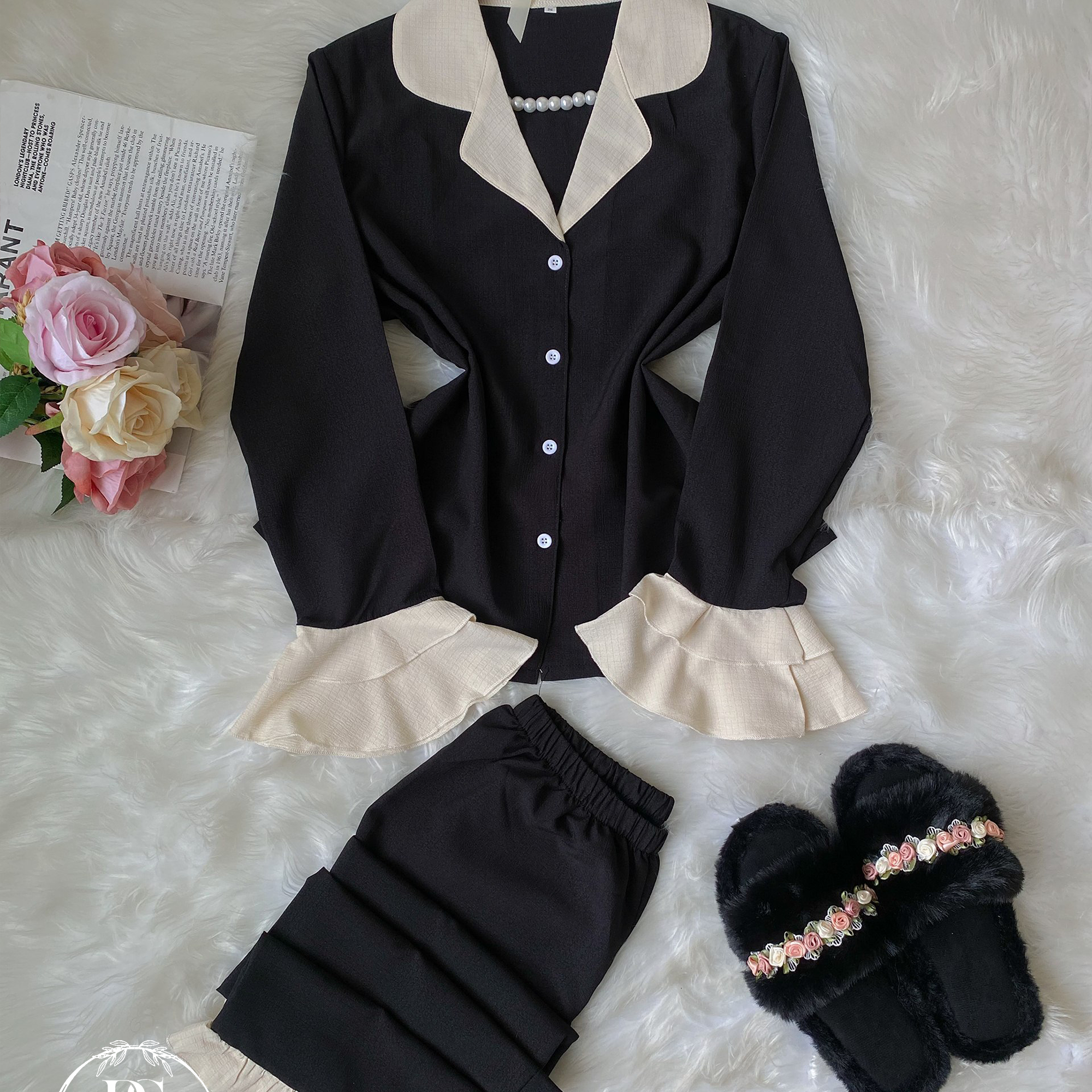 Black White Collar