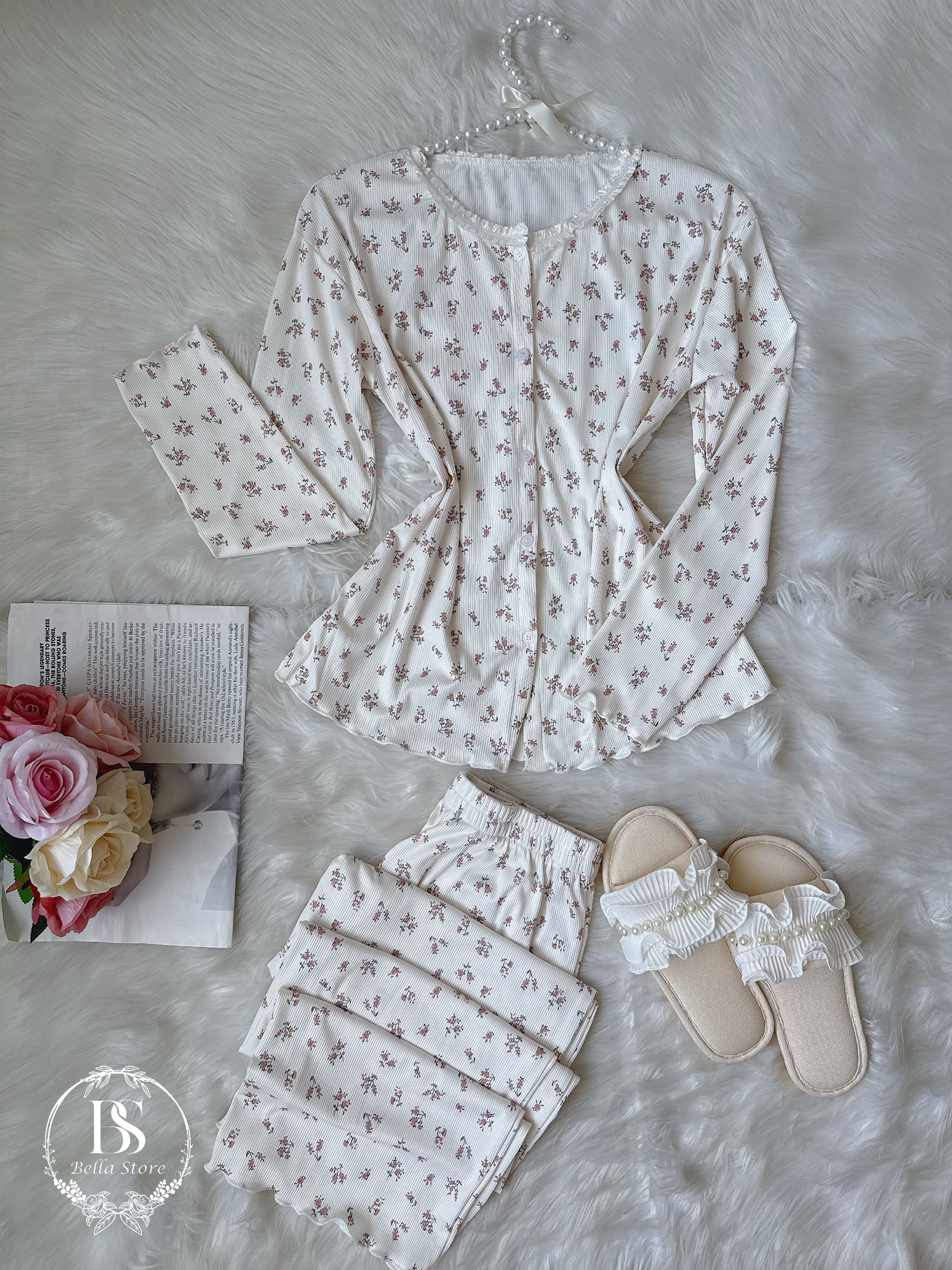 Dazy White Small Flower Jacket