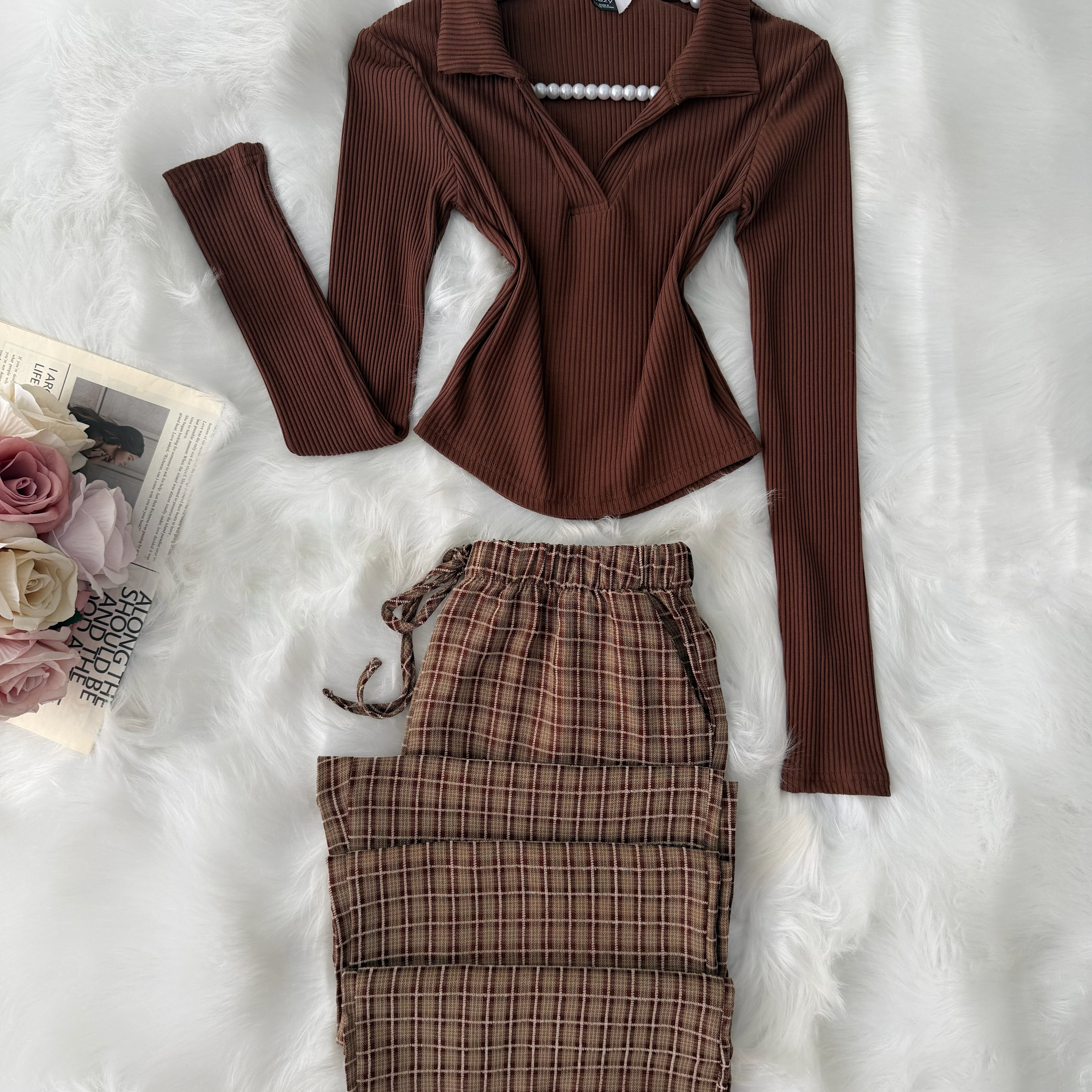 Brown Small Karohat Pajama