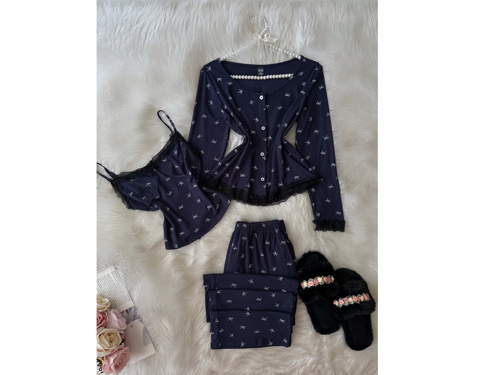 Nily Small White Bow 3 Pieces