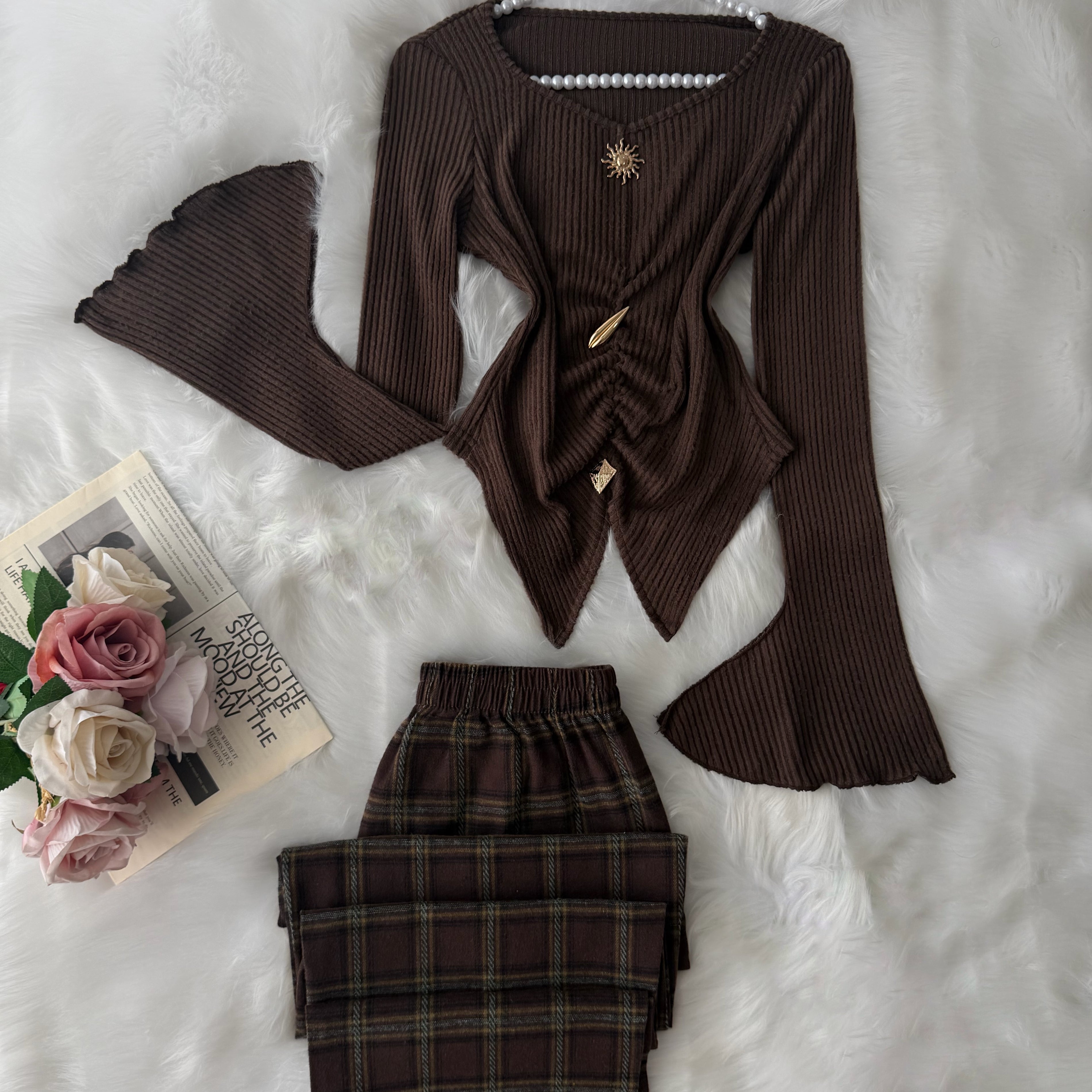Brown Karohat Pajama