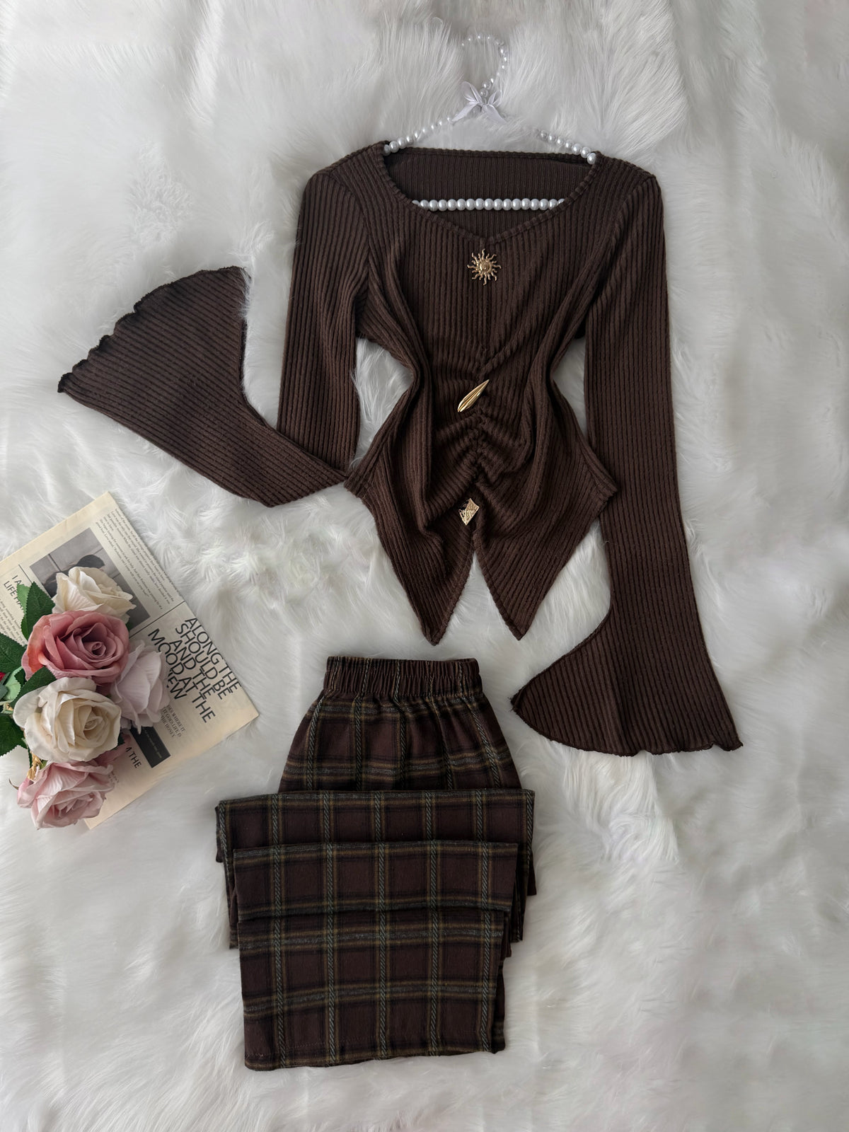 Brown Karohat Pajama
