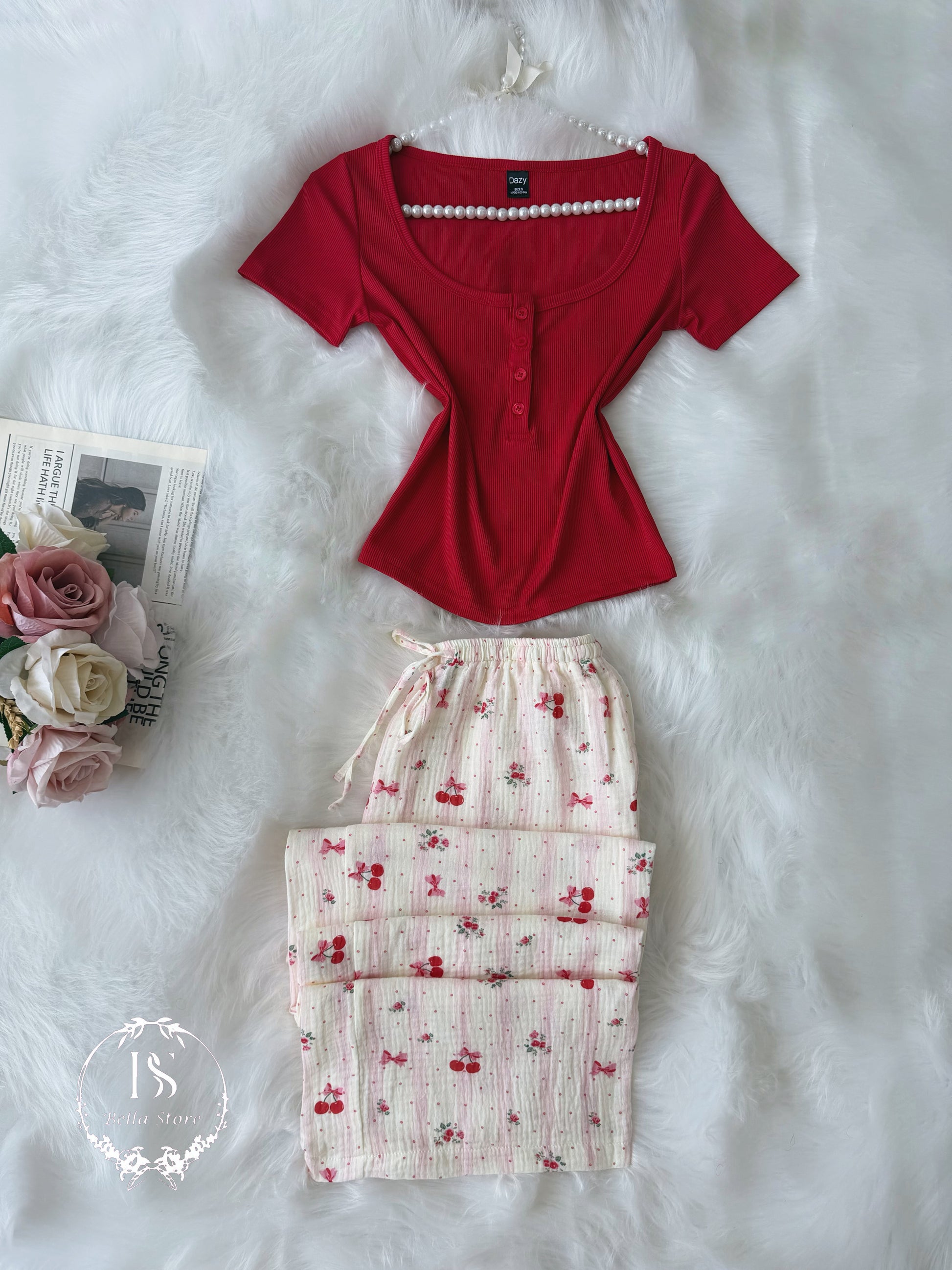 Red Pink Pajama