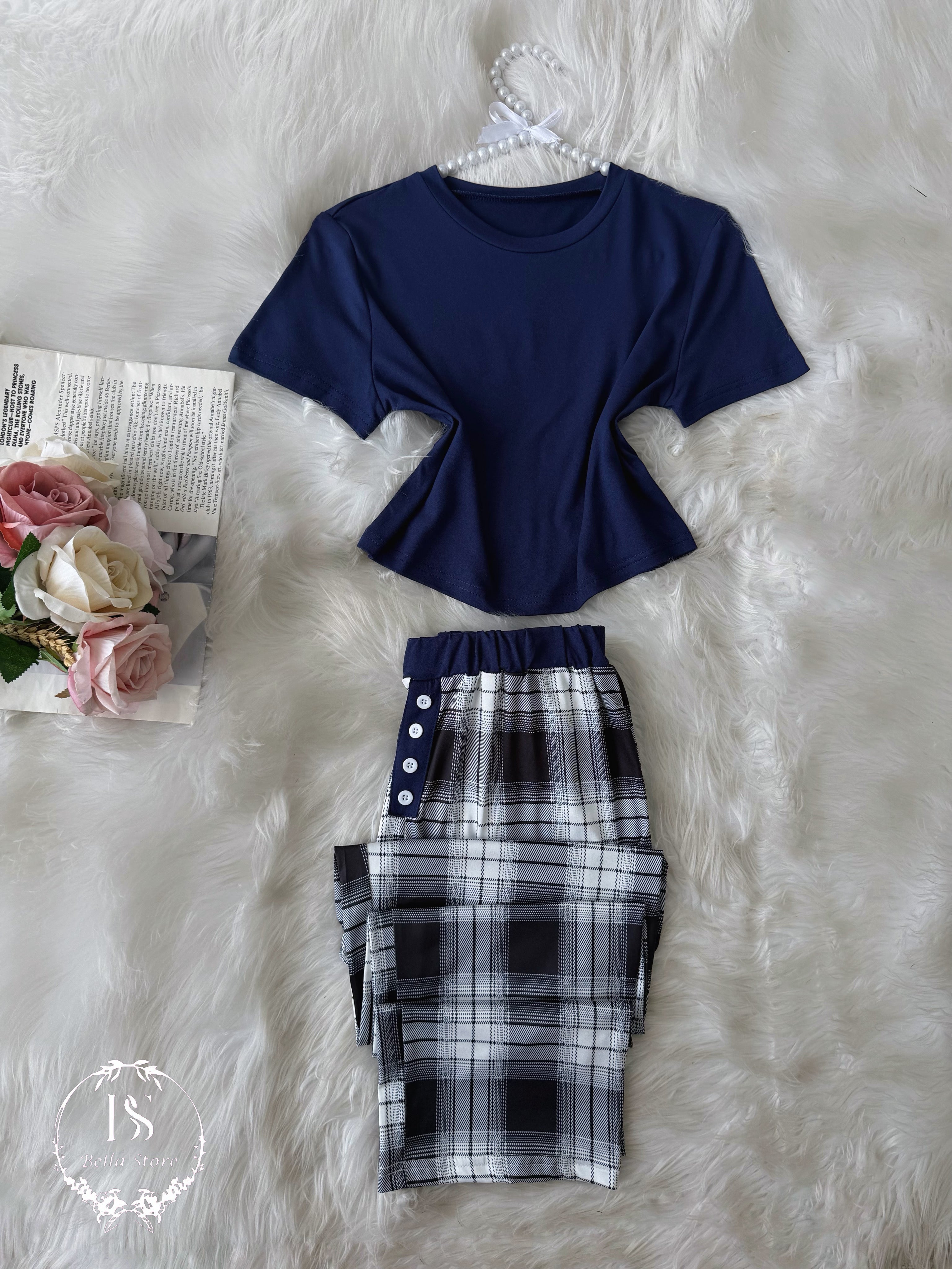 Nily Karohat Pijama Half Sleeve