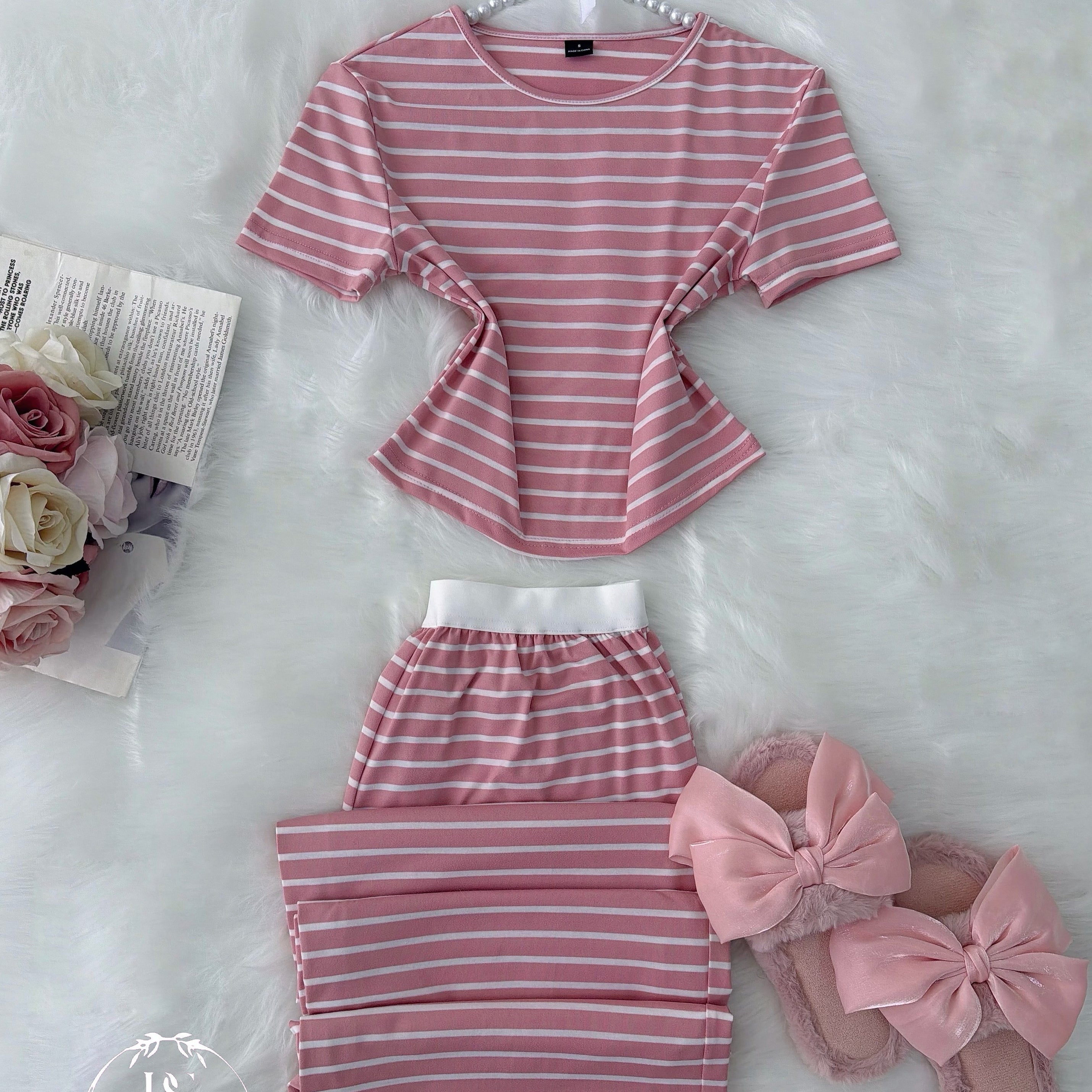 Pink White Strippet