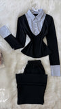 Black Blue Shirt - Bella Store