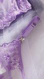 Crystal Vow 2pcs/Set Blue Vintage Style Sexy Lingerie Set For Women - Bella Store