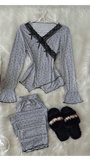 Grey Black Bow Point - Bella Store