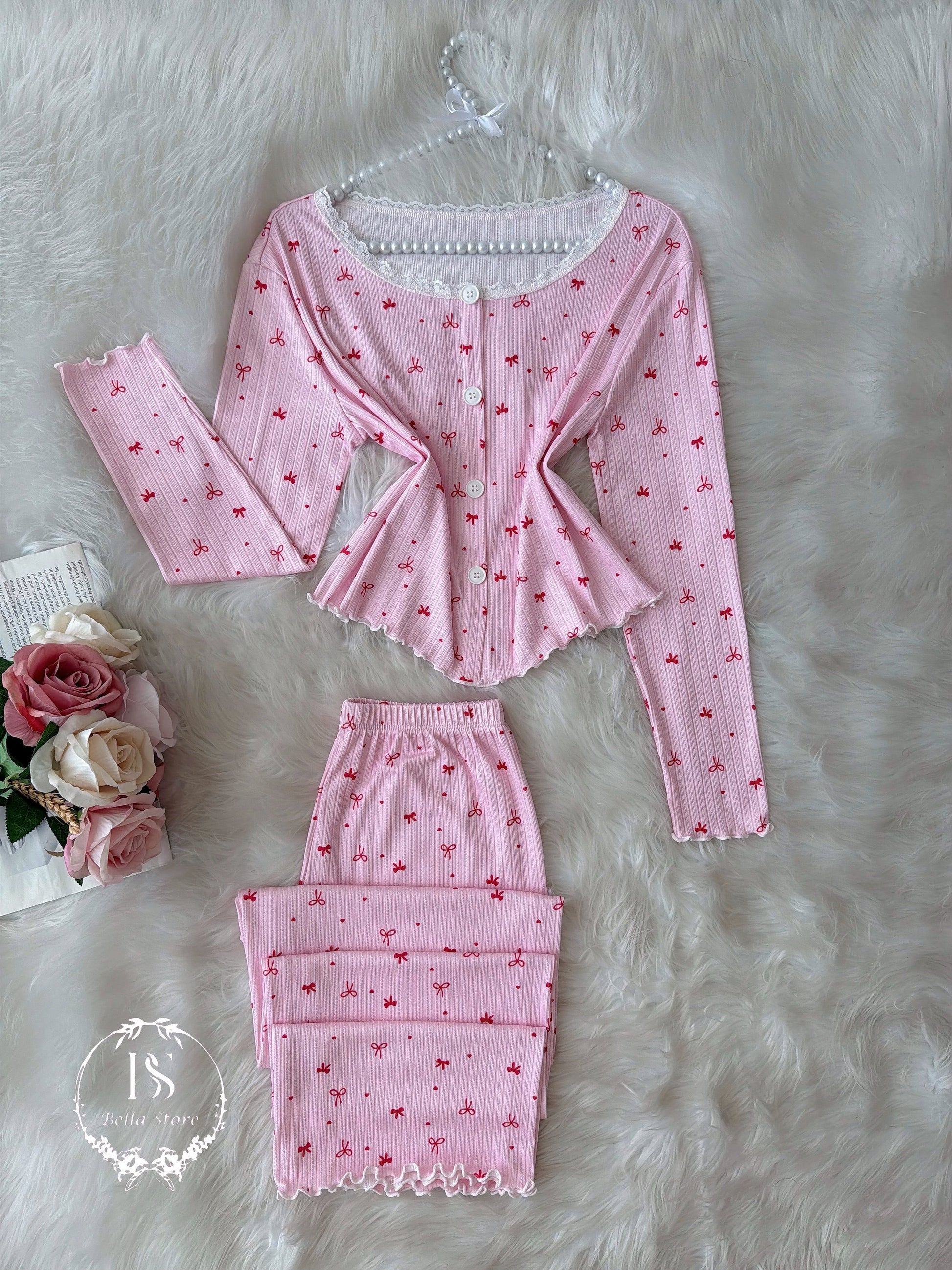 Pink Small Bow - Bella Store