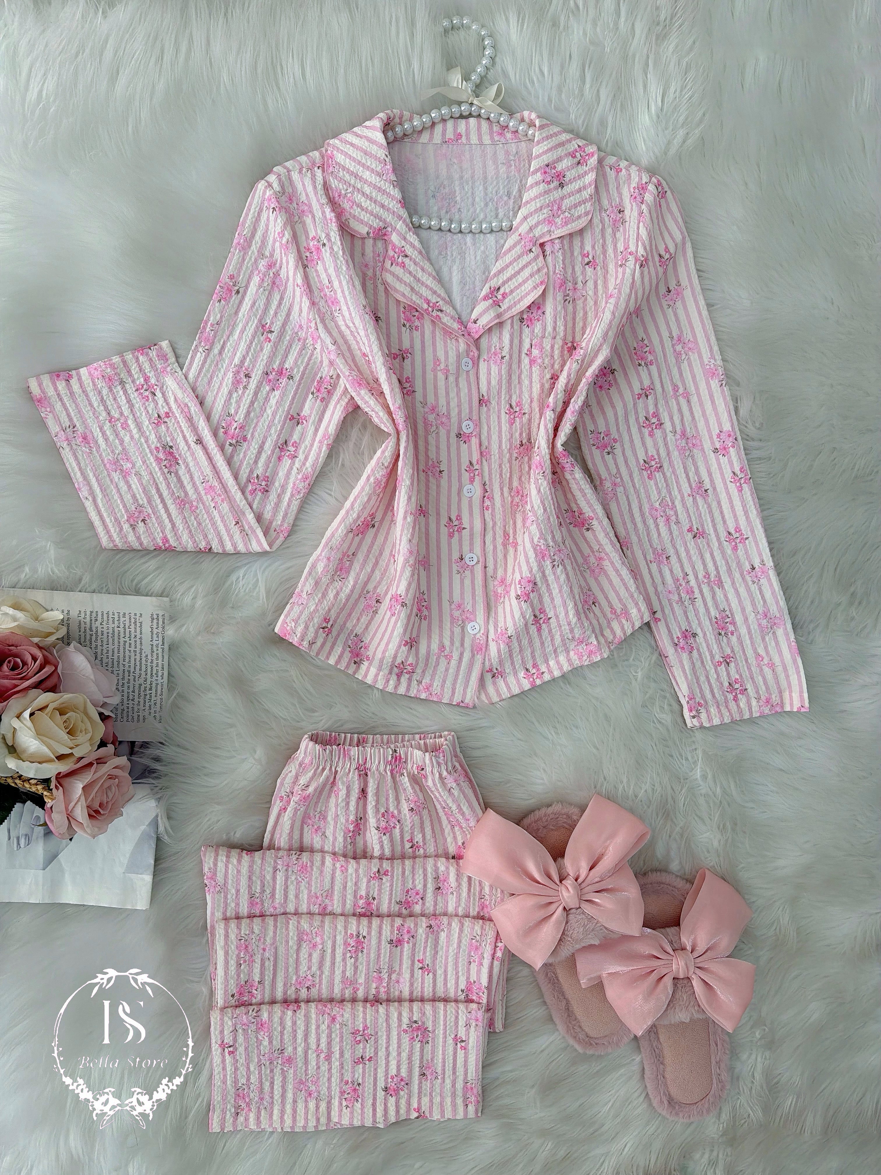 Pink Small Flower Strippet - Bella Store