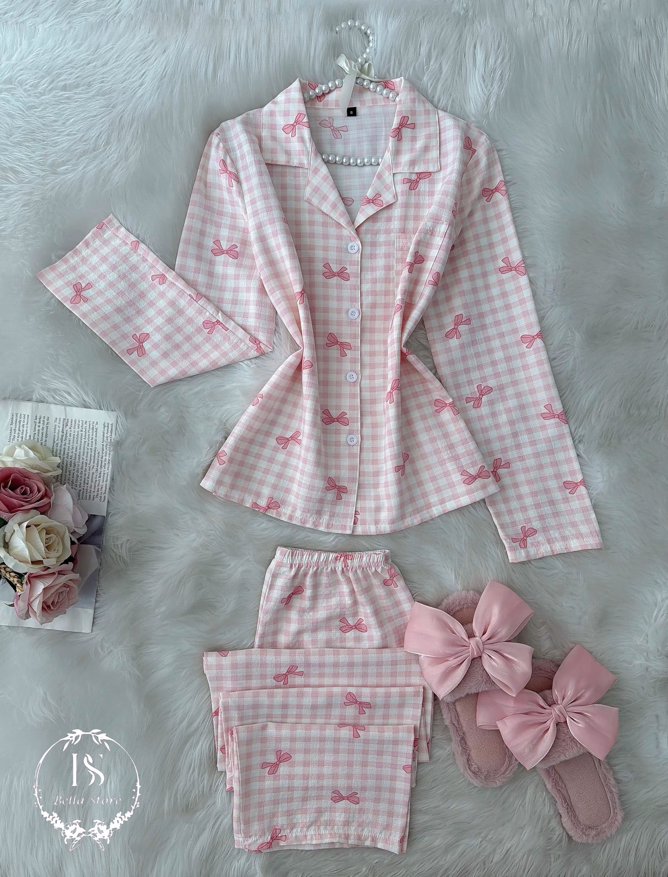 Pink Karohat Small Pink Bow
