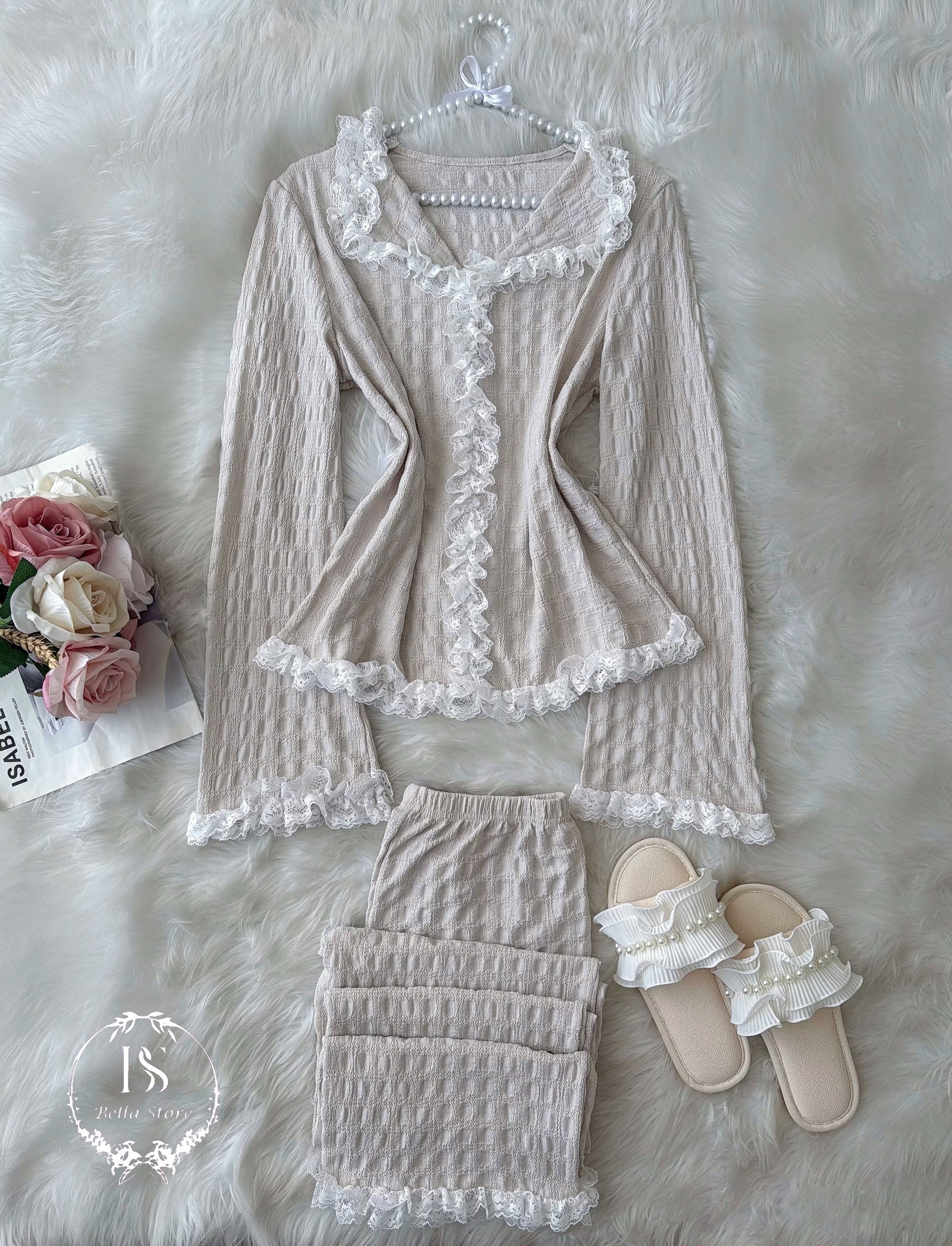 Pastel White Dantel