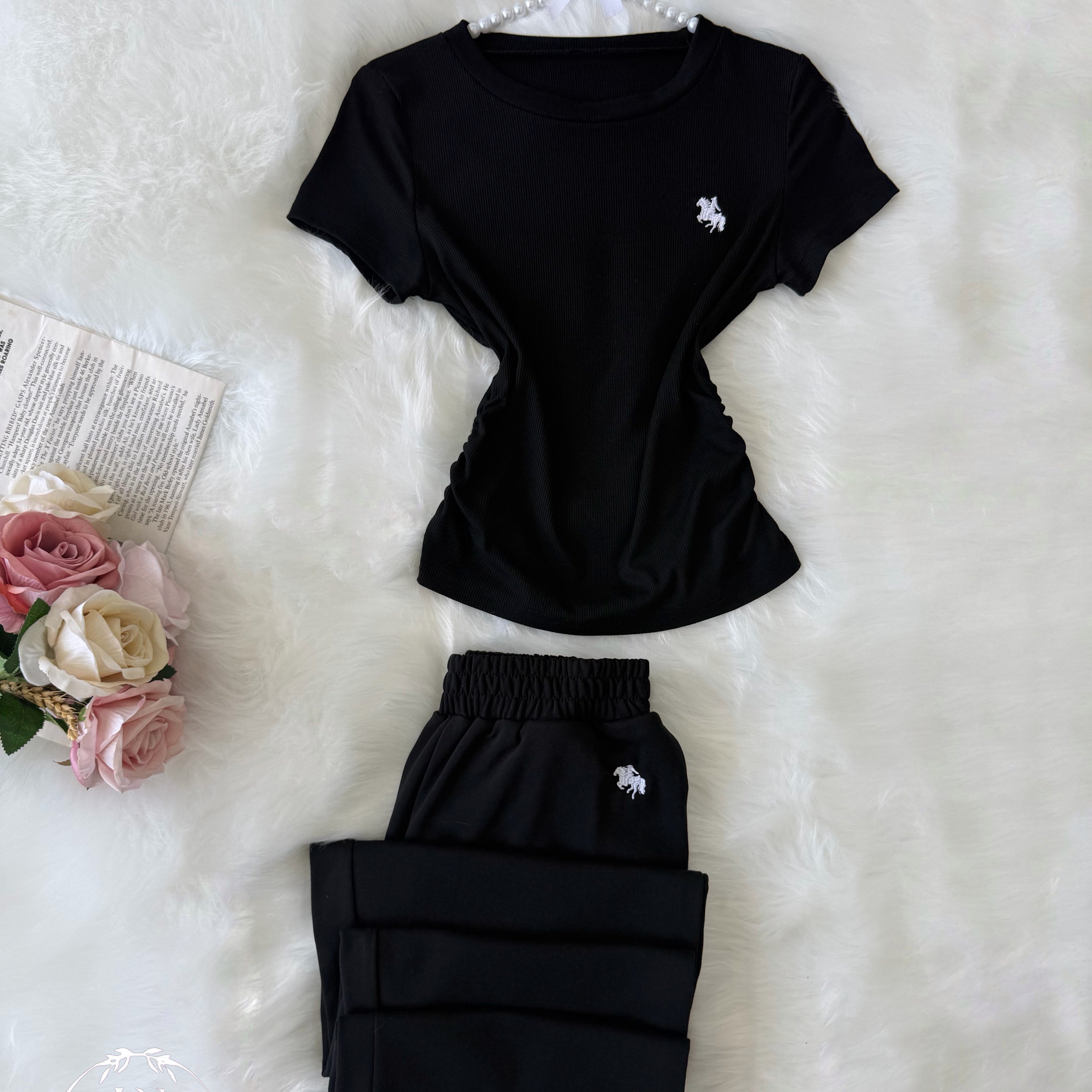 Black Polo Half Sleeve