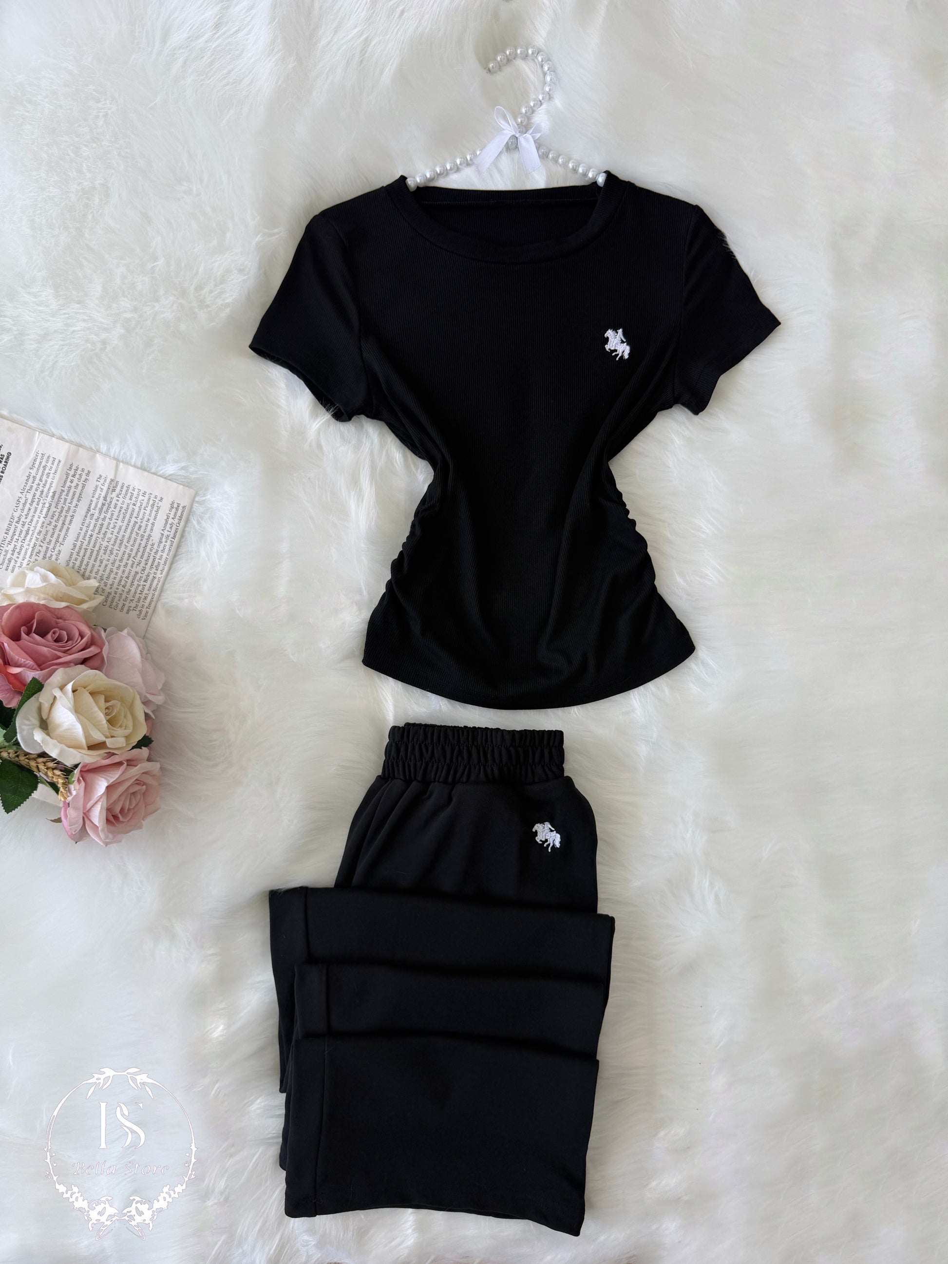 Black Polo Half Sleeve