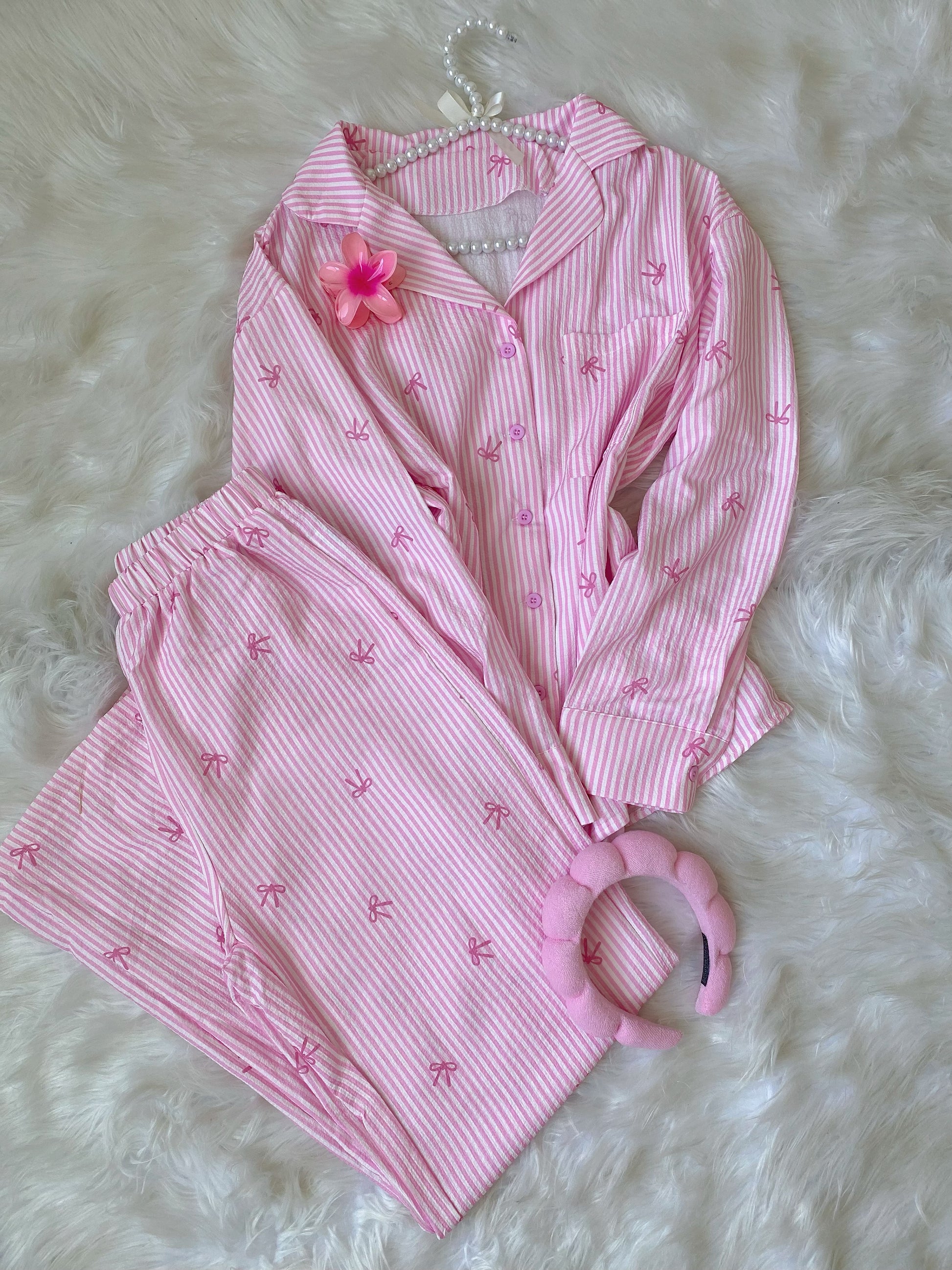 Pink Small Bow Strippet