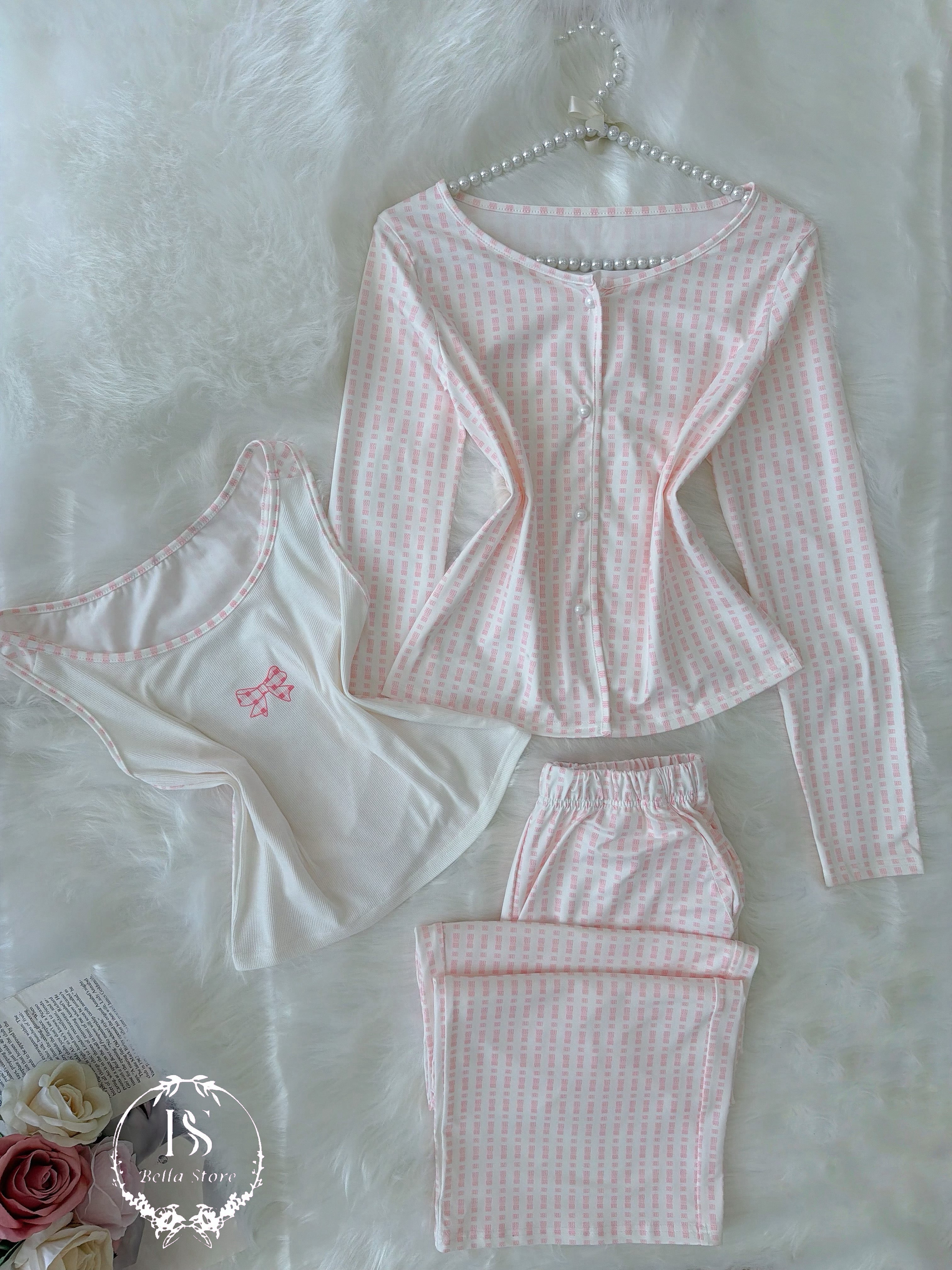 Dazy Pink Bow Three pieces