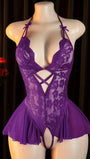 Sexy Lingerie Set - Women's Off-Shoulder Sexy Sleepwear, Hollow-Out Uniform Sexy Underwear - Bella Store
