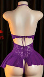 Sexy Lingerie Set - Women's Off-Shoulder Sexy Sleepwear, Hollow-Out Uniform Sexy Underwear - Bella Store