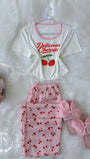 White Pink Pijama Small Cherry - Bella Store